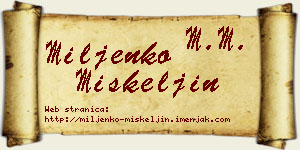 Miljenko Miškeljin vizit kartica